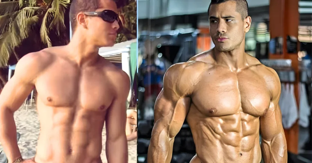 Julian Tanaka Bodybuilder Then and Now