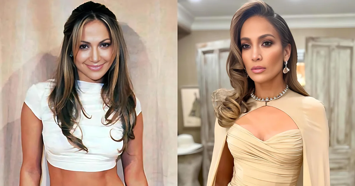 Jennifer Lopez Then and Now