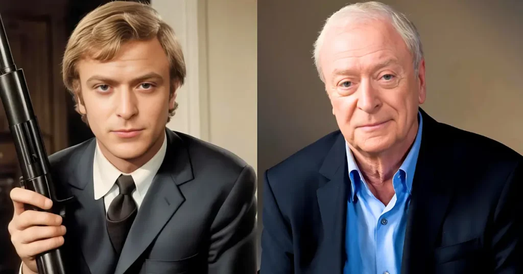Michael Caine Then and Now
