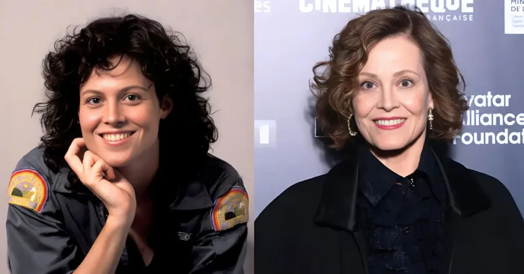 Sigourney Weaver Then and Now