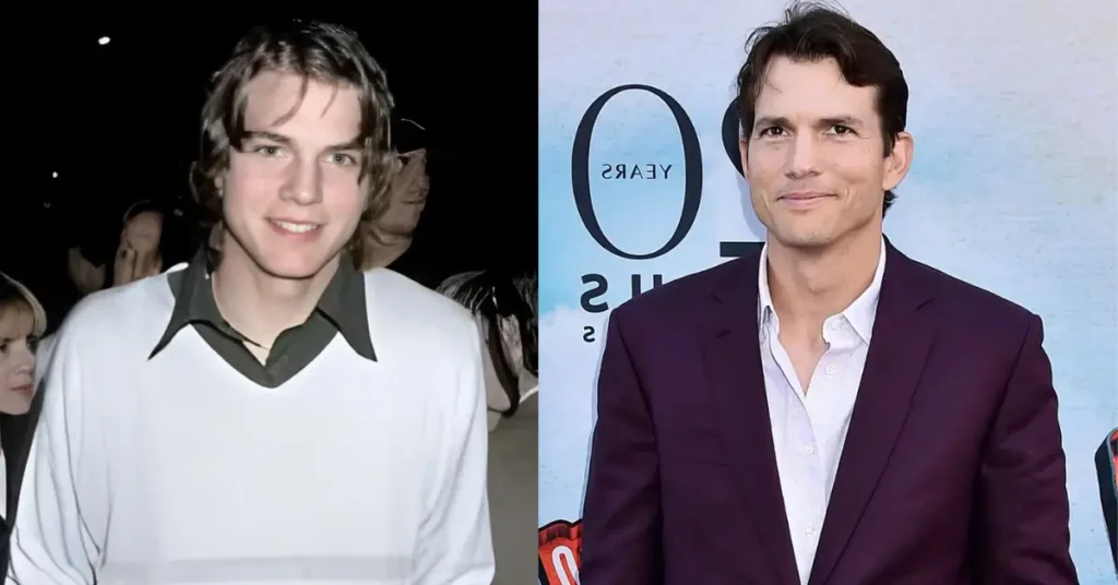 Ashton Kutcher Then and Now