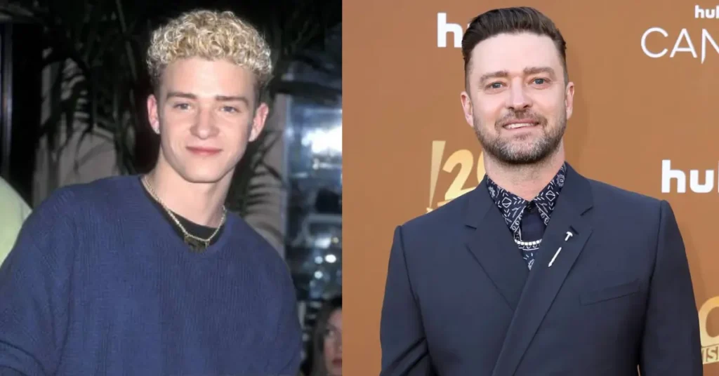 Justin Timberlake Then and Now