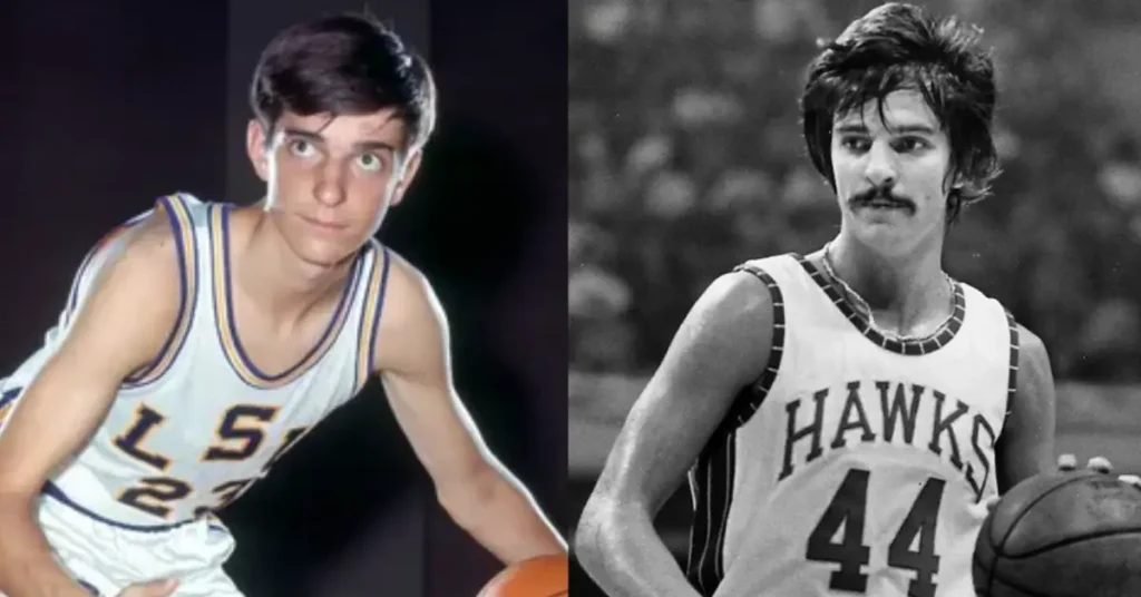 Pete Maravich Then and Now