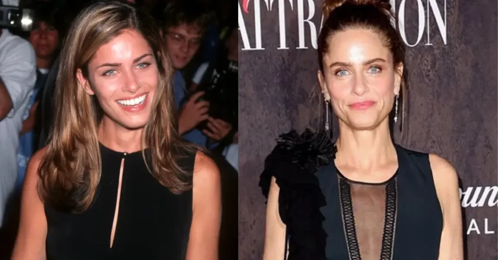 Amanda Peet Then and Now