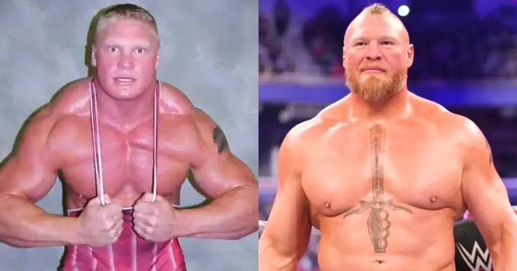 Brock Lesnar Then and Now