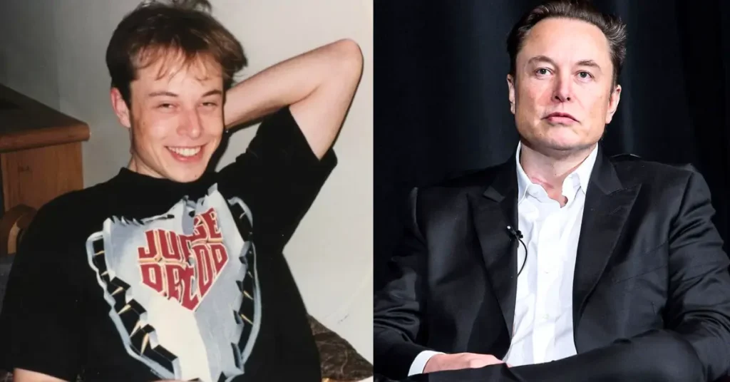 Elon Musk Then and Now