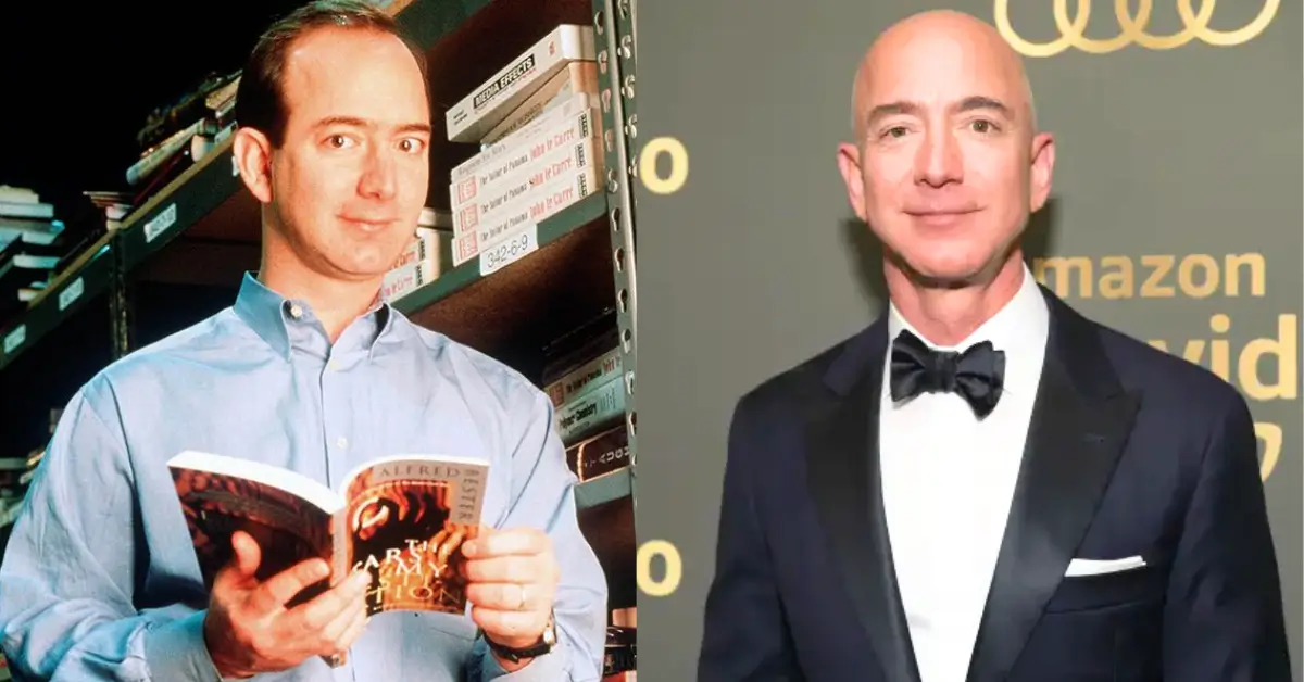 Jeff Bezos Then and Now