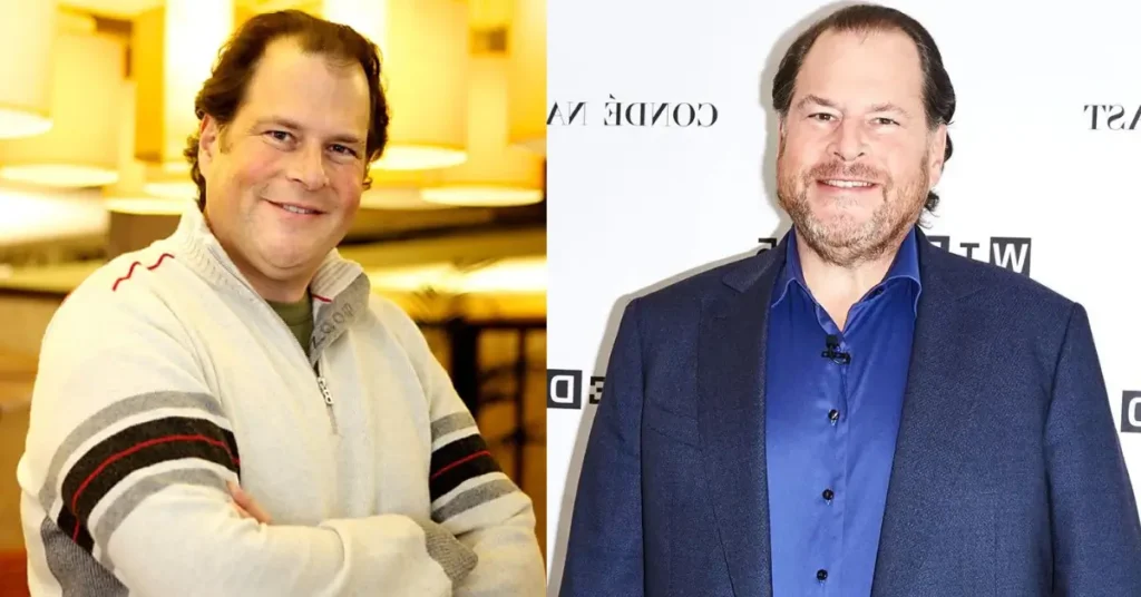 Marc Benioff Then and Now