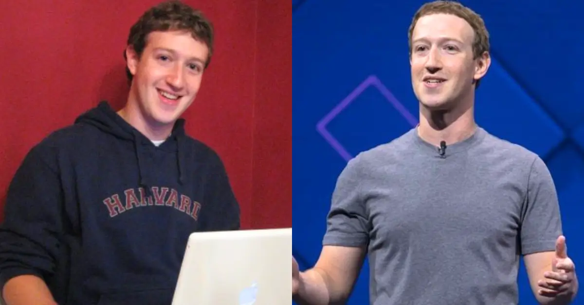 Mark Zuckerberg Then and Now