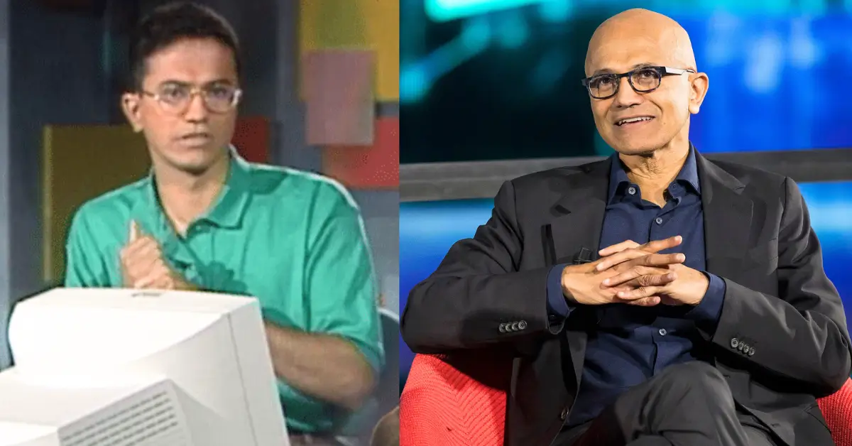 Satya Nadella Then and Now