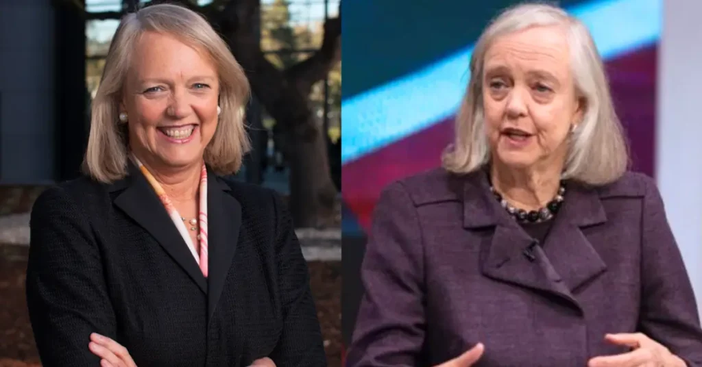 Meg Whitman Then and Now