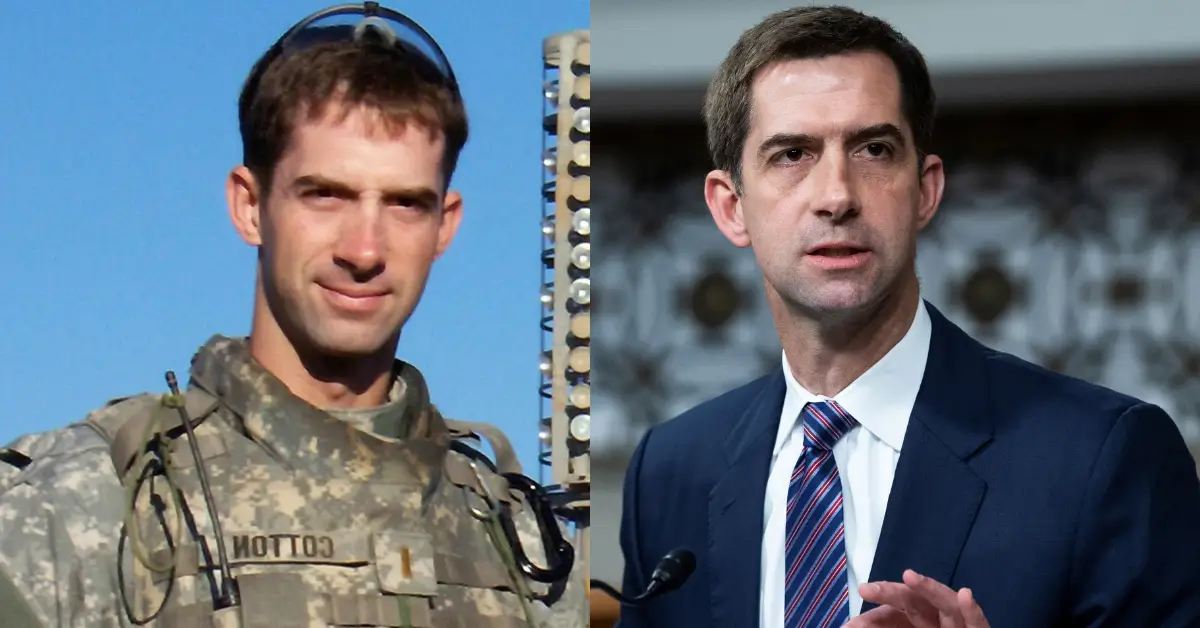 Tom Cotton Then and Now