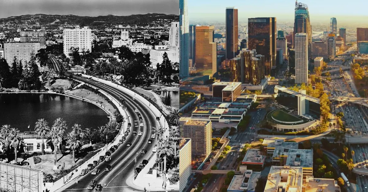 Los Angeles Then and Now