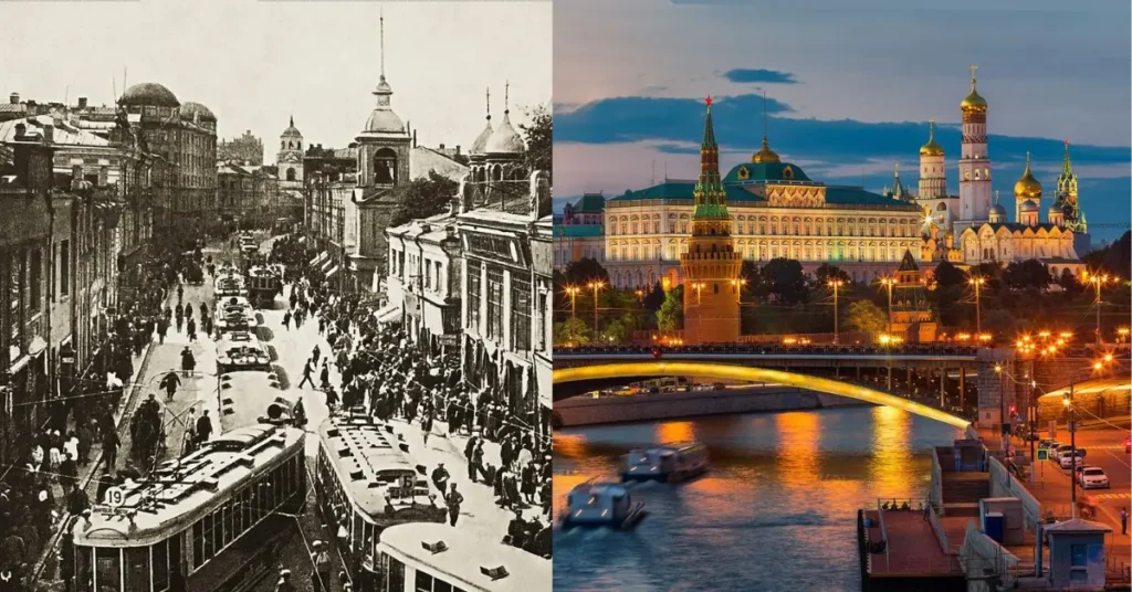 Moscow Then and Now