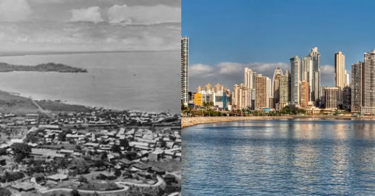 Panama City Then and Now