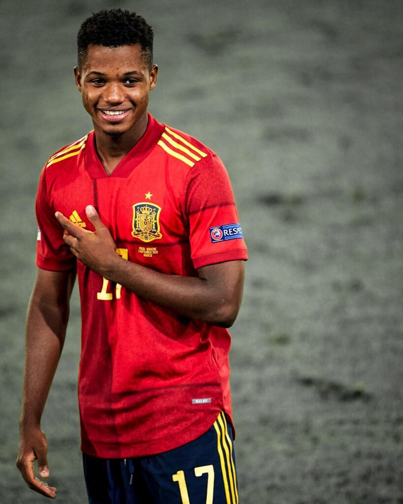 Ansu Fati Then and Now