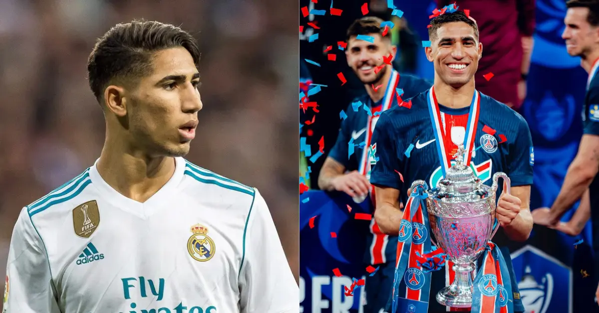 Achraf Hakimi Then and Now