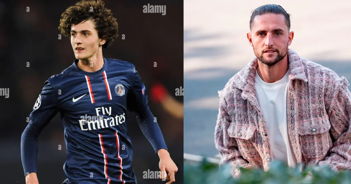 Adrien Rabiot Then and Now