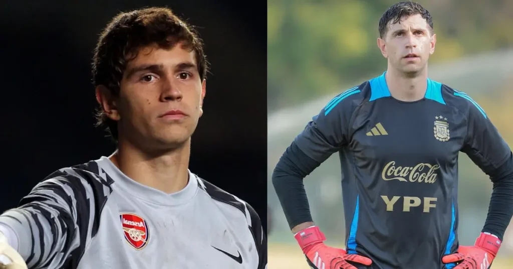 Emiliano Martínez Then and Now