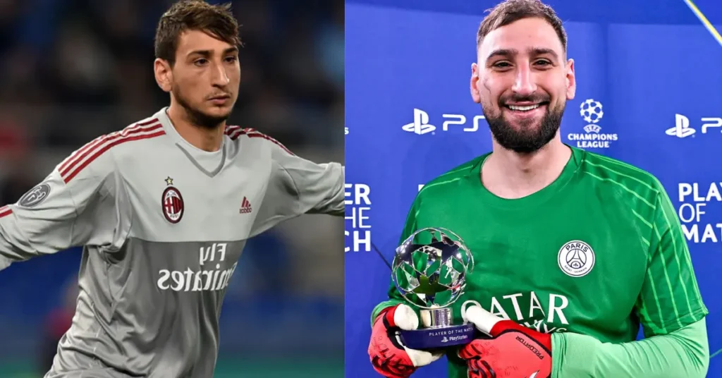 Gianluigi Donnarumma Then and Now