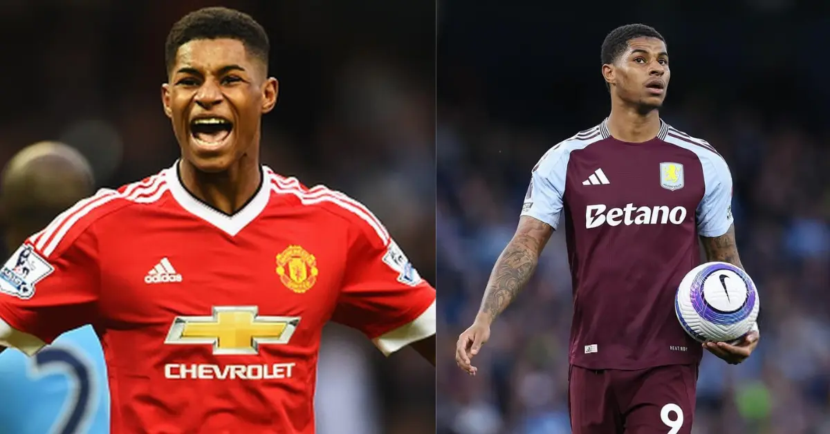 Marcus Rashford Then and Now