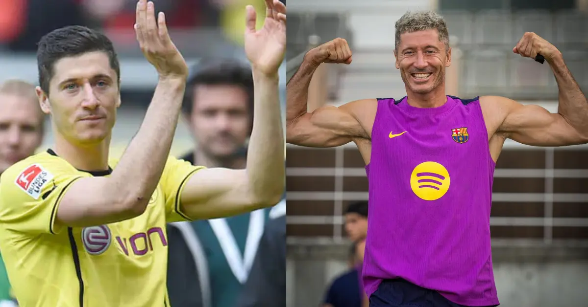 Robert Lewandowski Then and Now