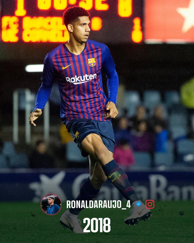 Ronald Araújo Then and Now