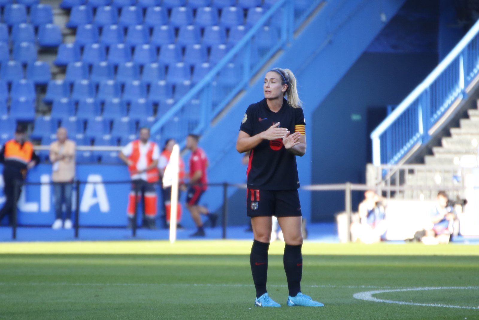 Alexia Putellas captaining Barcelona in 2024