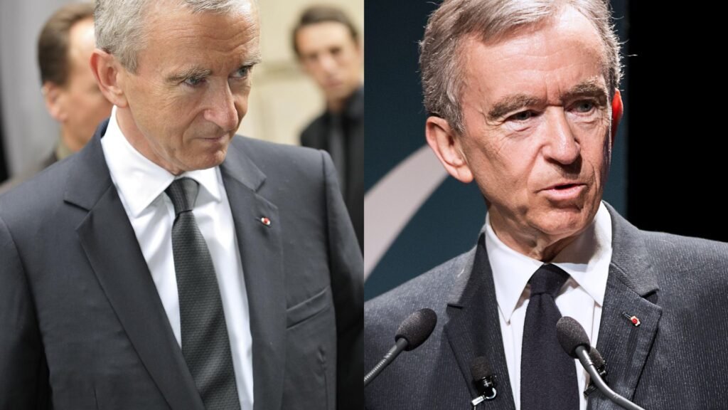 Then and now composite: Bernard Arnault in 2009 (left) and 2017 (right)