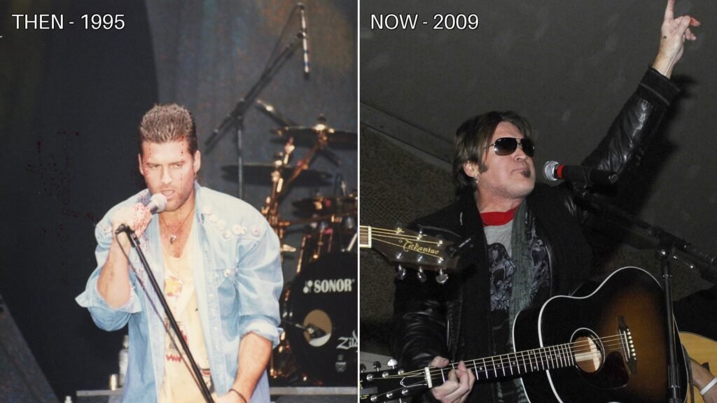 Billy Ray Cyrus then and now side-by-side comparison