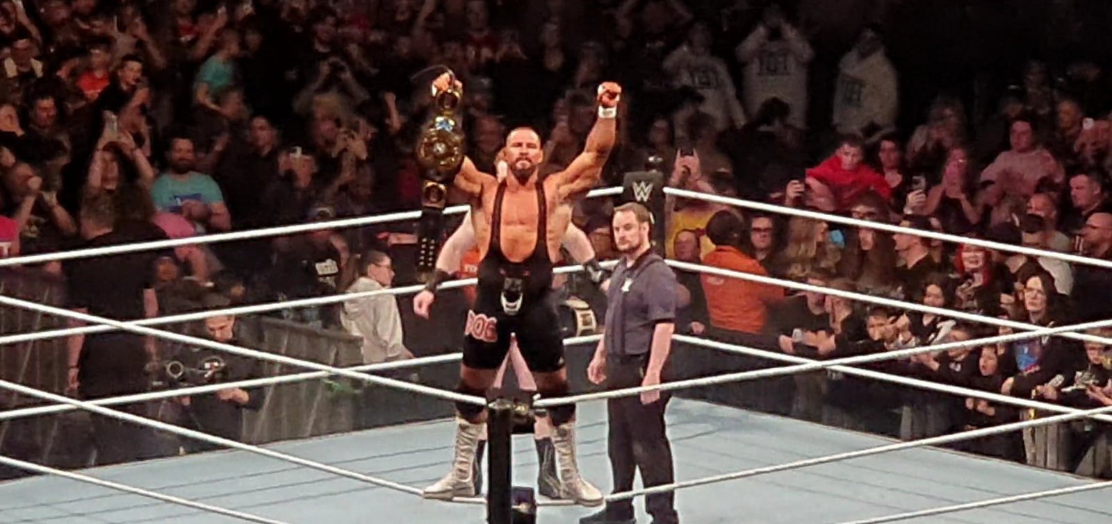 Bron Breakker with the Intercontinental Championship in March 2025