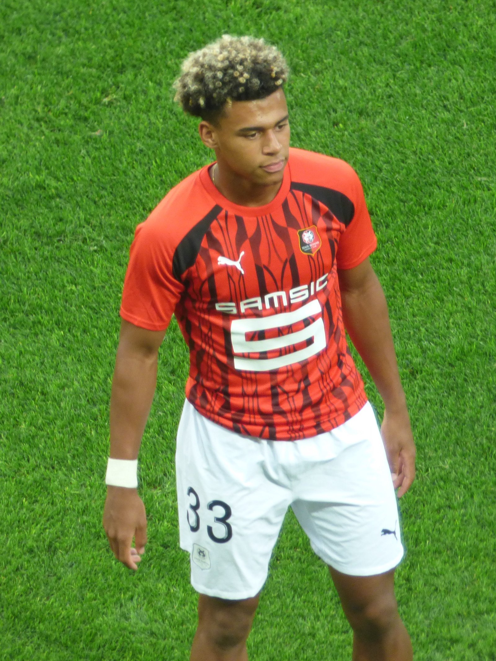 A young Désiré Doué at Rennes