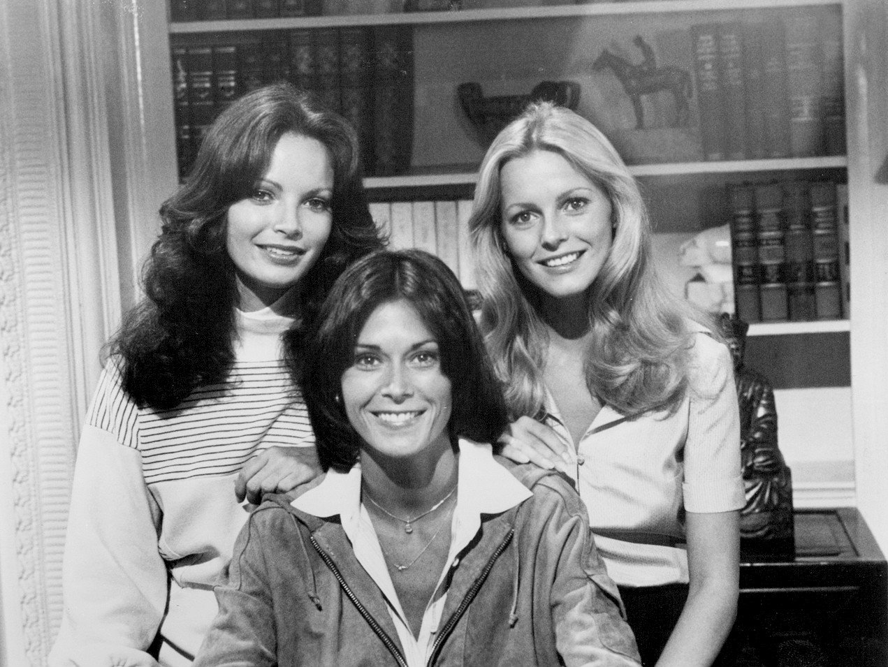 Jaclyn Smith with her Charlie's Angels co-stars in 1977