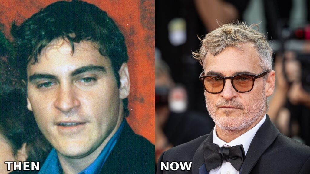 Joaquin Phoenix then and now