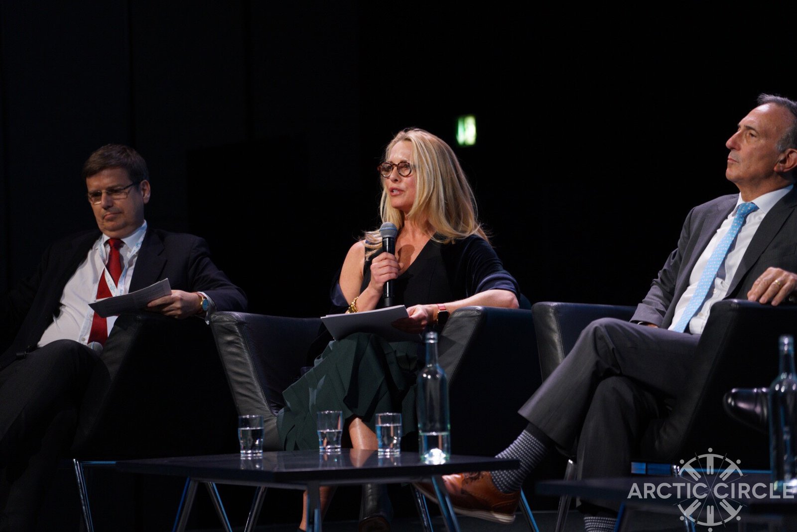 Laurene Powell Jobs speaking in 2017