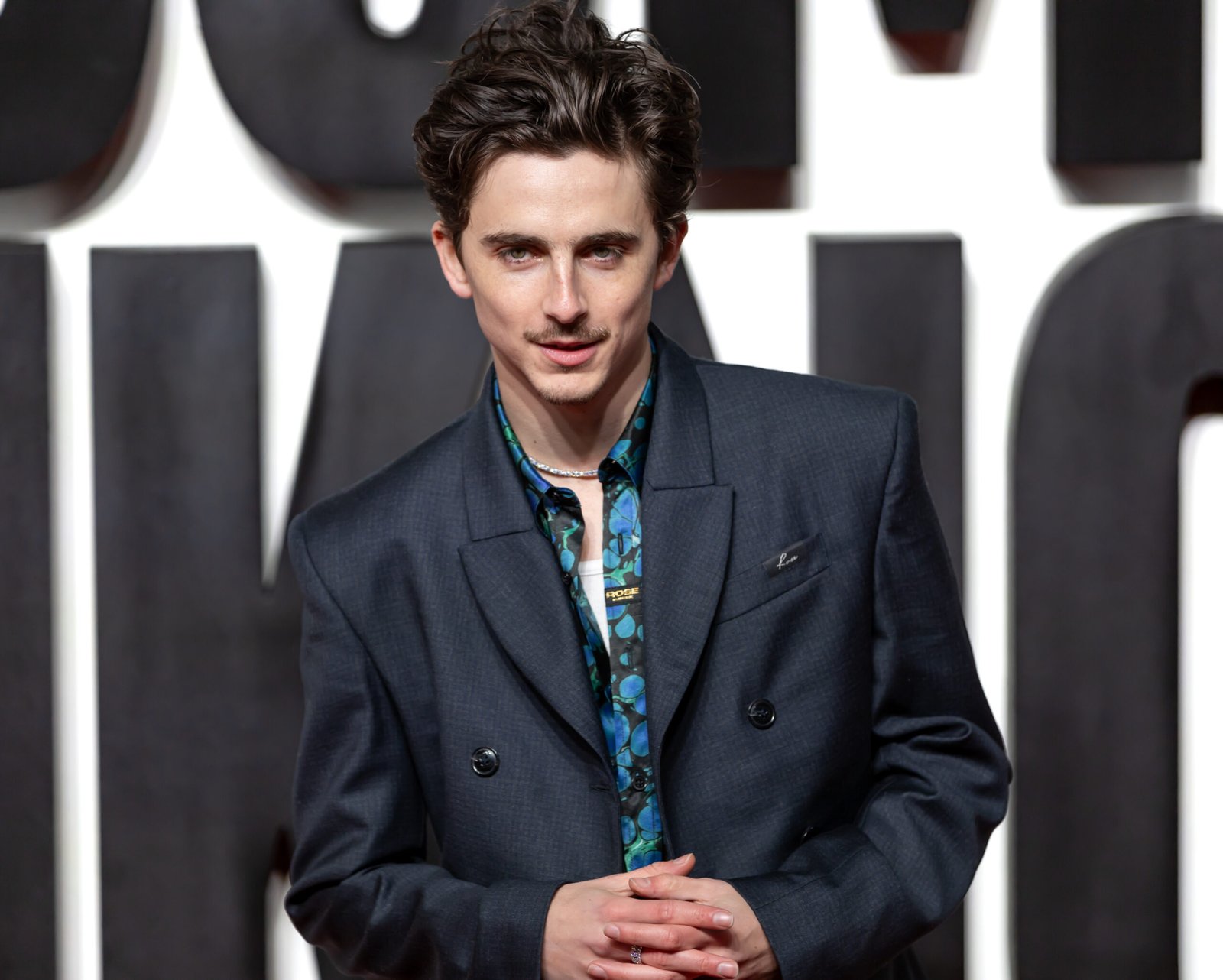 Timothée Chalamet in a tailored suit at a London film premiere in 2025