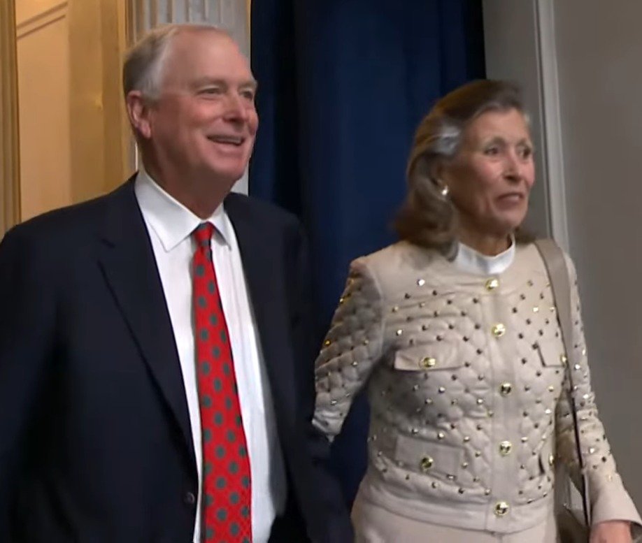Dan Quayle and Marilyn Quayle in January 2025
