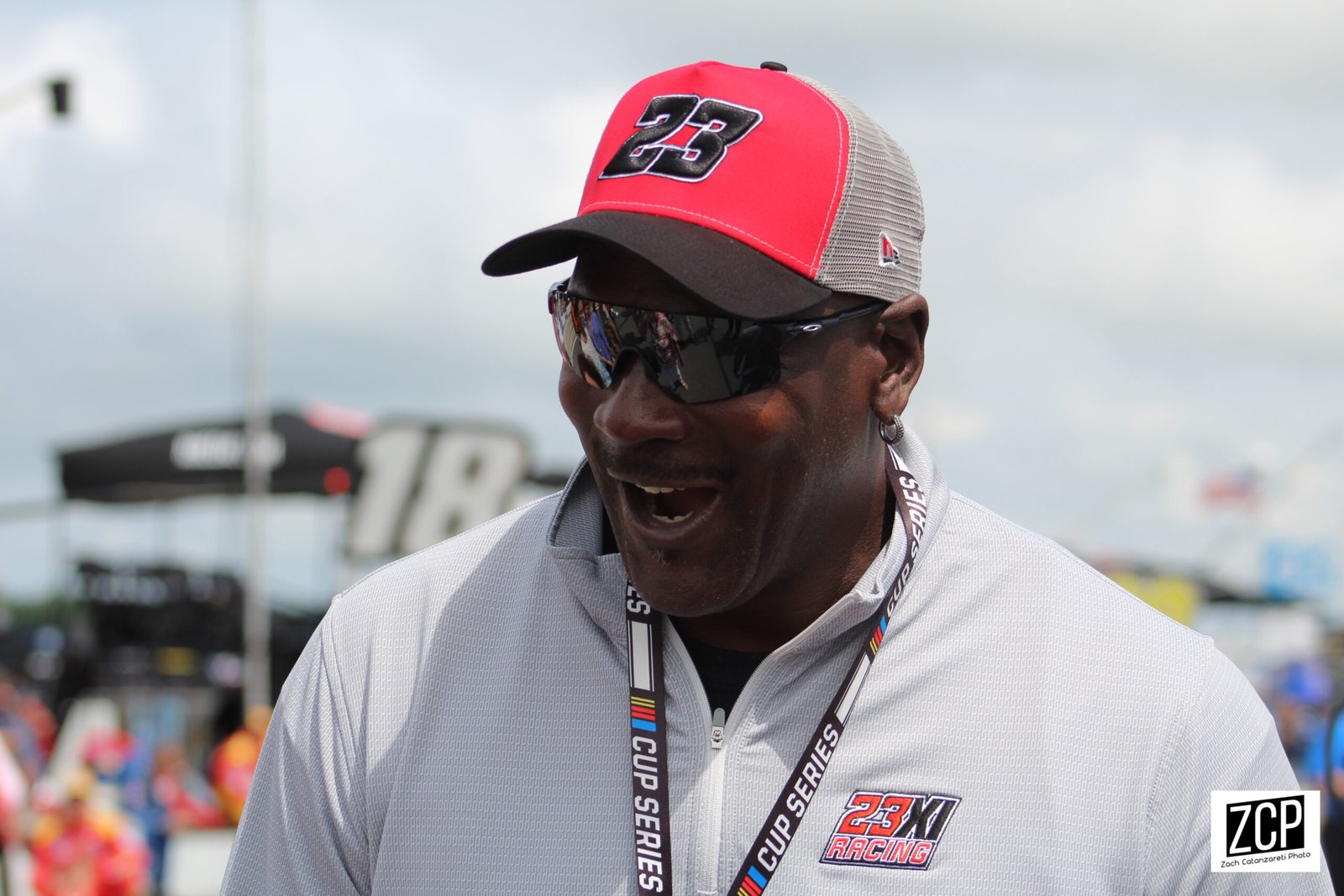 Michael Jordan at a 23XI Racing NASCAR event, 2021