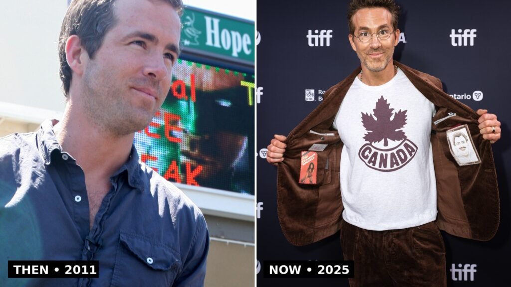 Ryan Reynolds then and now