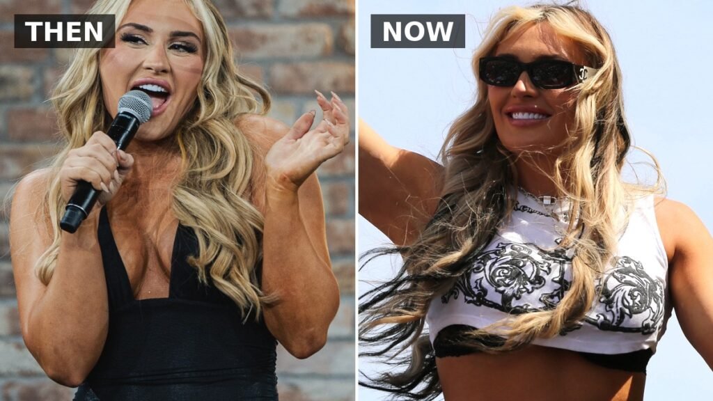 Tiffany Stratton then and now