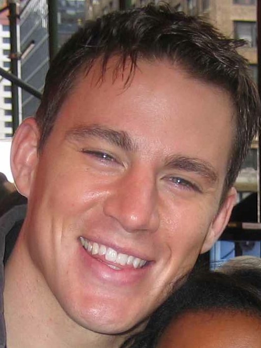 Young Channing Tatum on the set of Fighting in 2007