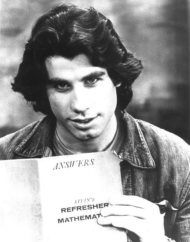 Young John Travolta in 1976 during his Welcome Back, Kotter years