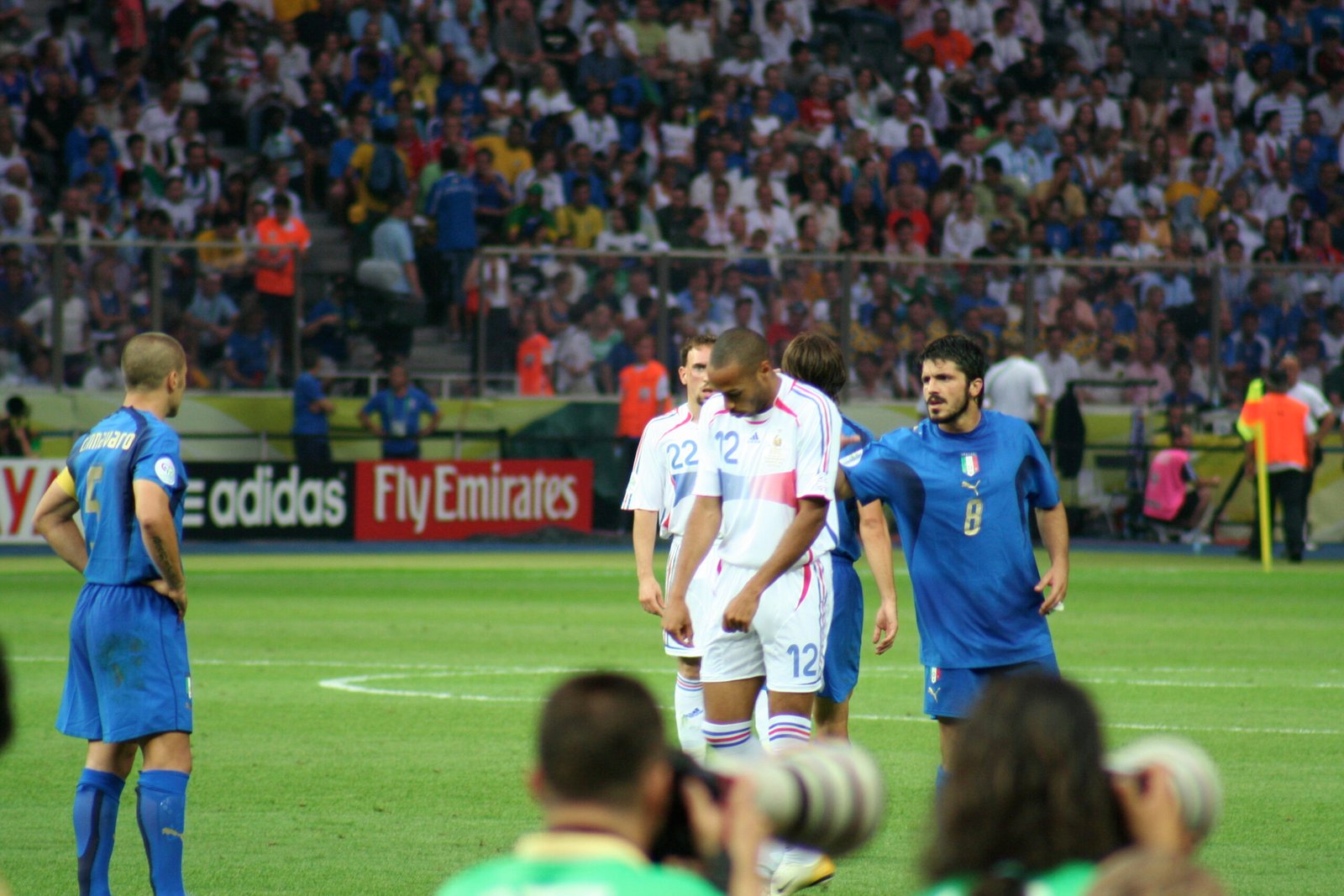 Thierry Henry playing for France in the 2006 World Cup final.
